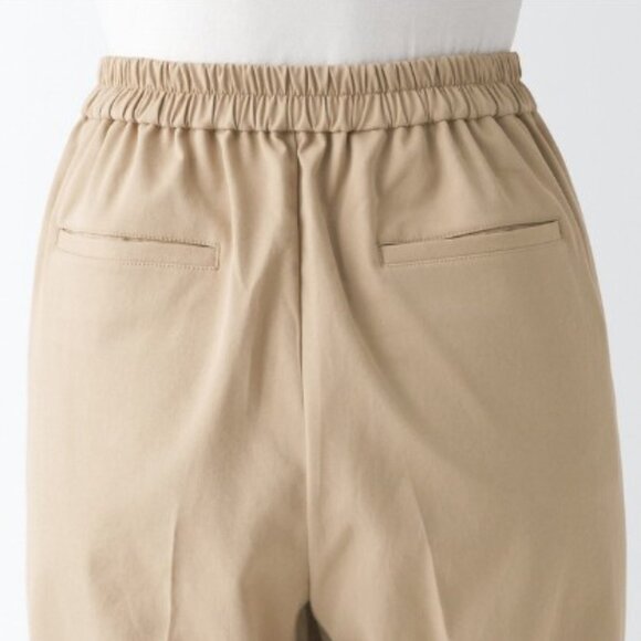 MUJI - High Waisted Pleated Trousers Lilac - Cropped Ankle Pants - Size M - Picture 8 of 16